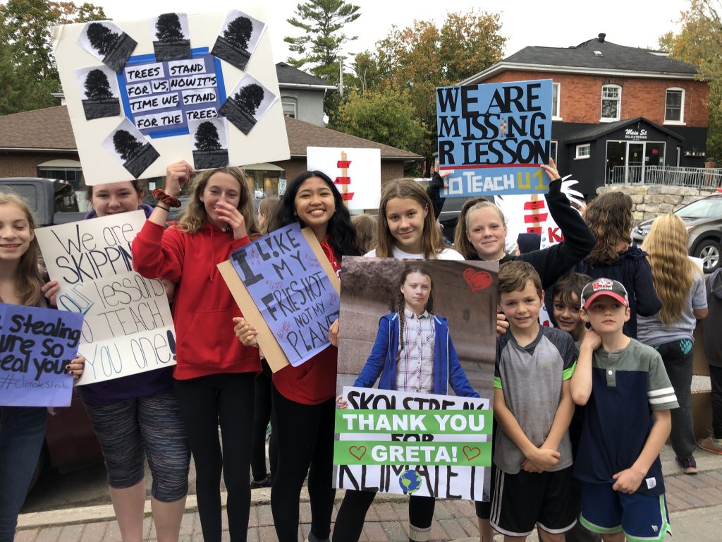 Muskoka students climate striking September 27, 2019