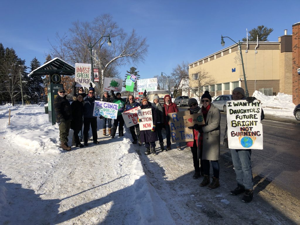 Climate Strikers in Muskoka — December 20, 2019